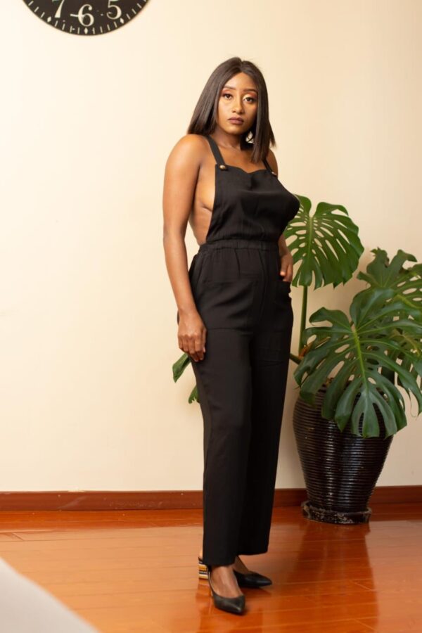 QUALITY BLACK JUMPSUIT - Image 2